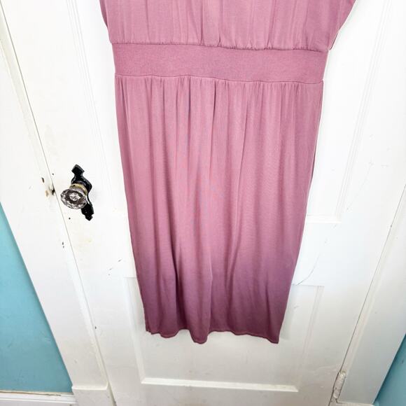 Athleta Santorini Knit Sleeveless Cinch Dress Size Medium M Dusty Rose Pink - Picture 5 of 13